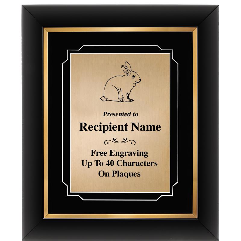 10"Wx12"H GOLD DECOR FRAME PLQ