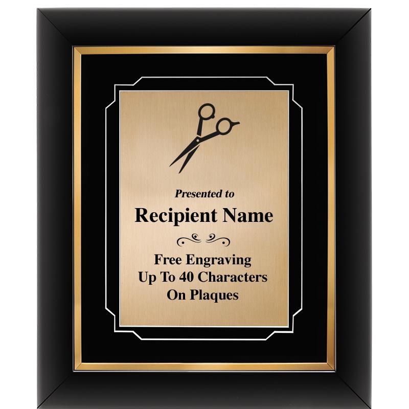 10"Wx12"H GOLD DECOR FRAME PLQ