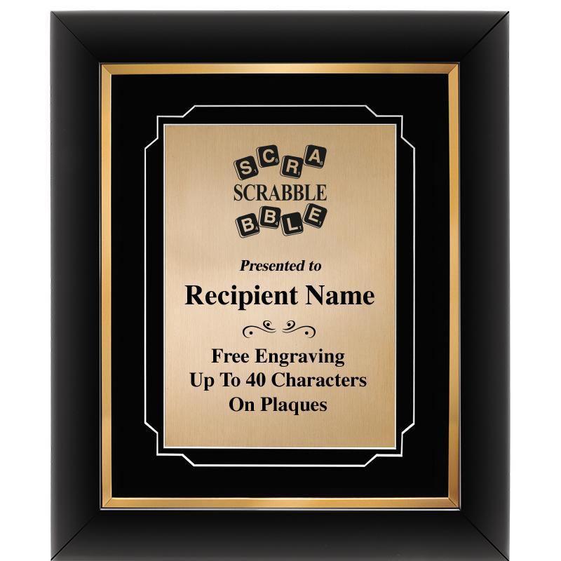 10"Wx12"H GOLD DECOR FRAME PLQ