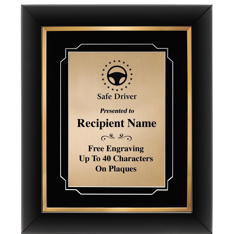 10"Wx12"H GOLD DECOR FRAME PLQ