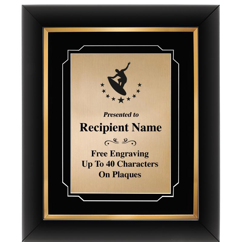 10"Wx12"H GOLD DECOR FRAME PLQ