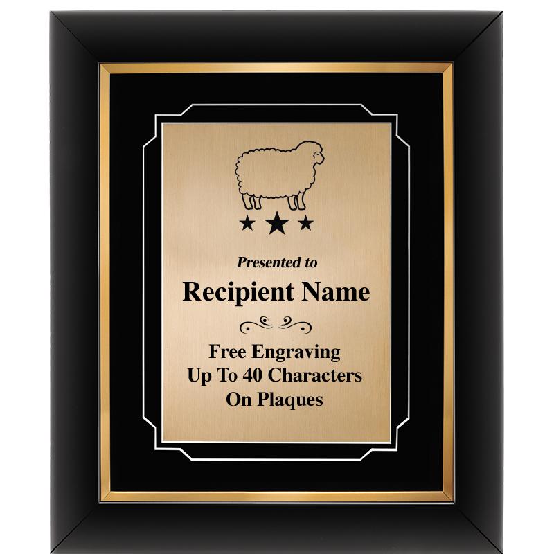 10"Wx12"H GOLD DECOR FRAME PLQ