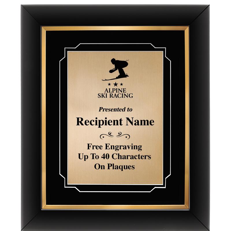 10"Wx12"H GOLD DECOR FRAME PLQ