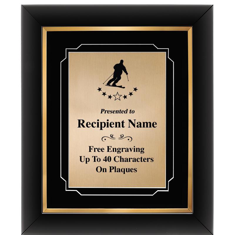 10"Wx12"H GOLD DECOR FRAME PLQ