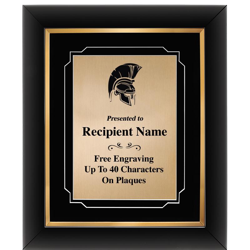 10"Wx12"H GOLD DECOR FRAME PLQ