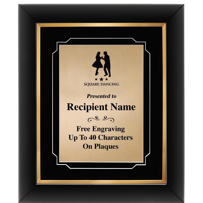 10"Wx12"H GOLD DECOR FRAME PLQ