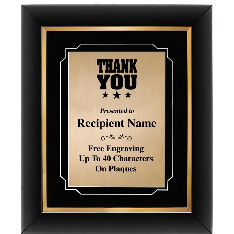 10"Wx12"H GOLD DECOR FRAME PLQ