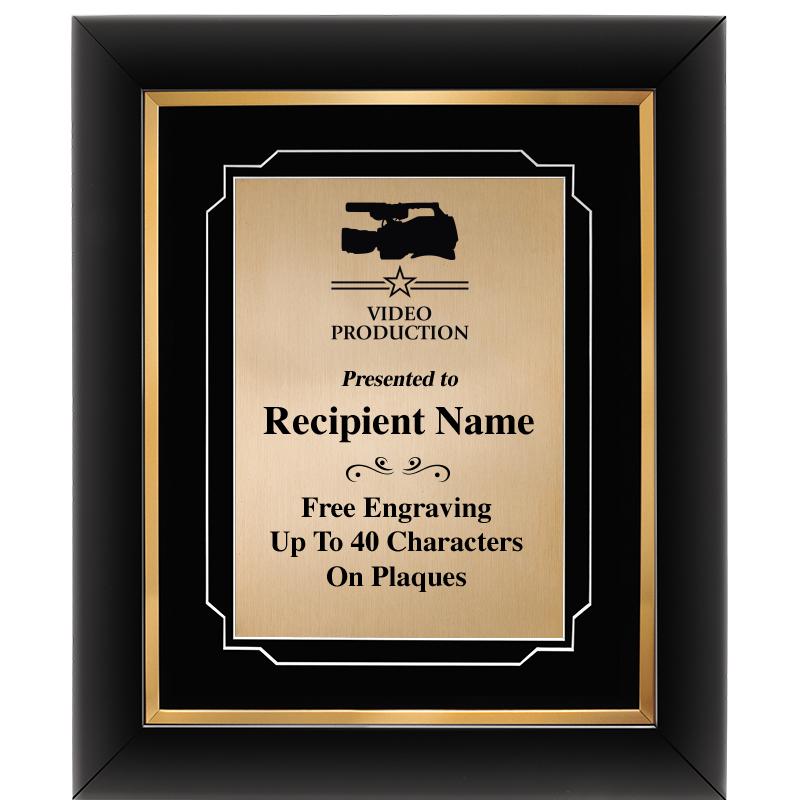 10"Wx12"H GOLD DECOR FRAME PLQ