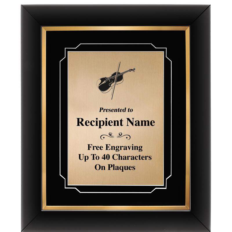 10"Wx12"H GOLD DECOR FRAME PLQ