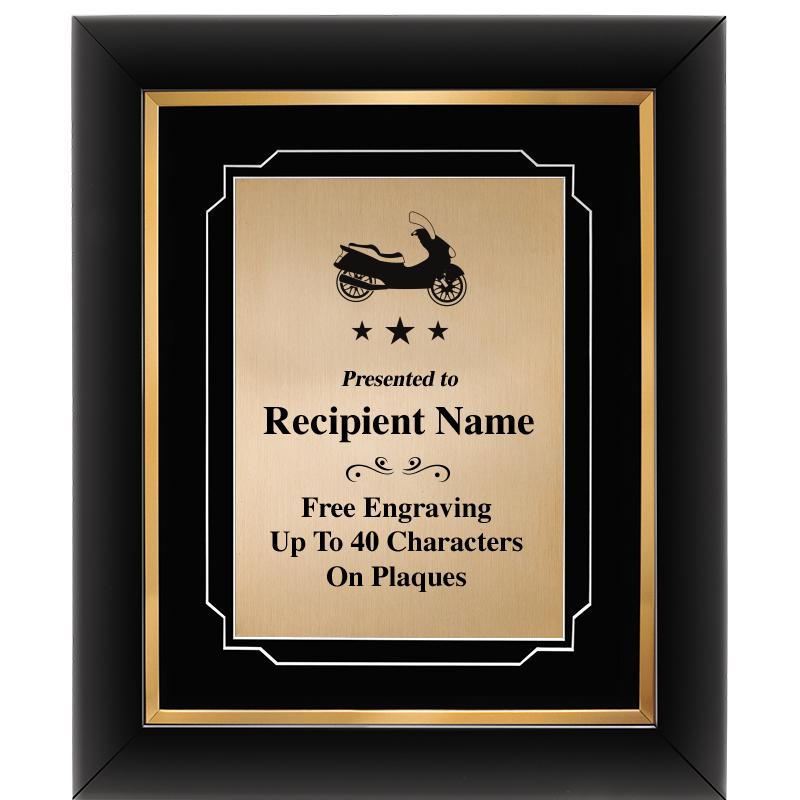 10"Wx12"H GOLD DECOR FRAME PLQ