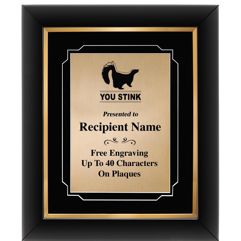 10"Wx12"H GOLD DECOR FRAME PLQ