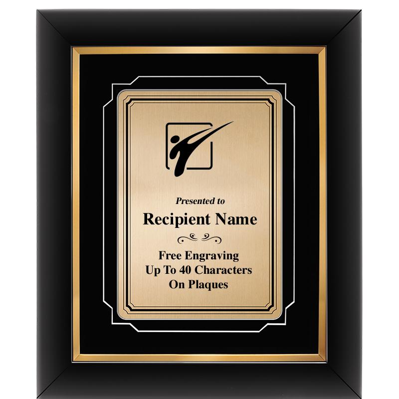 10x12 GOLD METAL PLT DECOR FRM