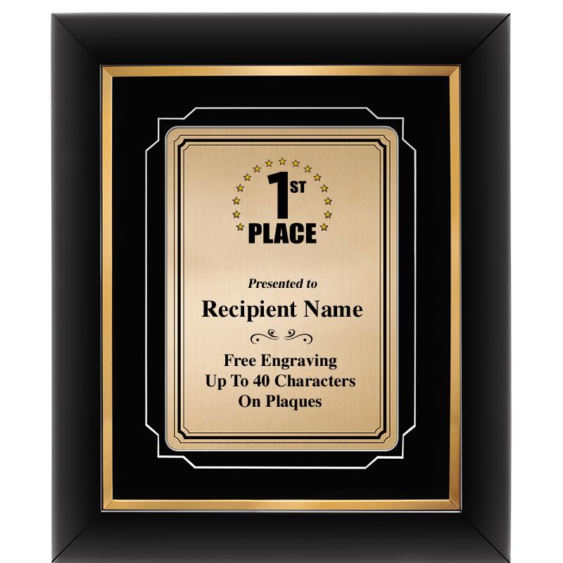 10x12 GOLD METAL PLT DECOR FRM