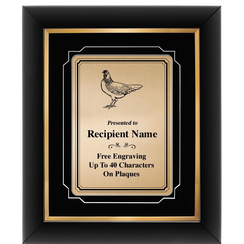 10x12 GOLD METAL PLT DECOR FRM