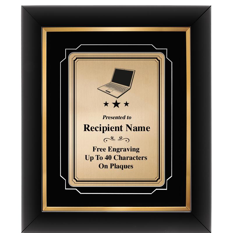 10x12 GOLD METAL PLT DECOR FRM