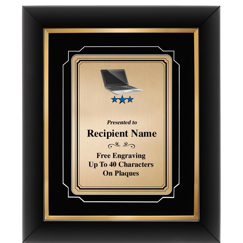 10x12 GOLD METAL PLT DECOR FRM