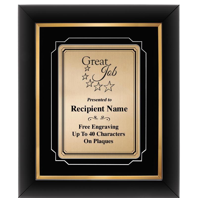 10x12 GOLD METAL PLT DECOR FRM