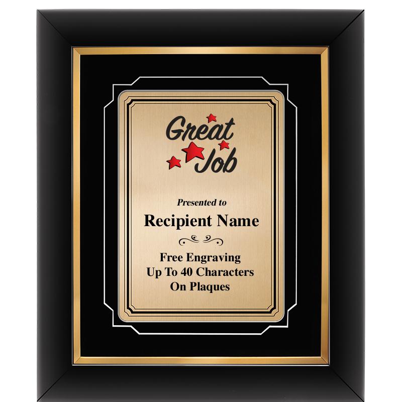 10x12 GOLD METAL PLT DECOR FRM