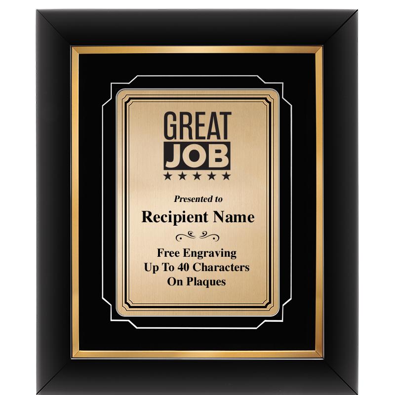 10x12 GOLD METAL PLT DECOR FRM