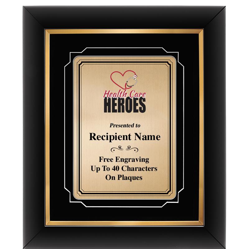 10x12 GOLD METAL PLT DECOR FRM