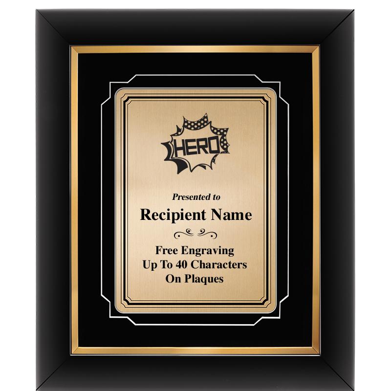 10x12 GOLD METAL PLT DECOR FRM