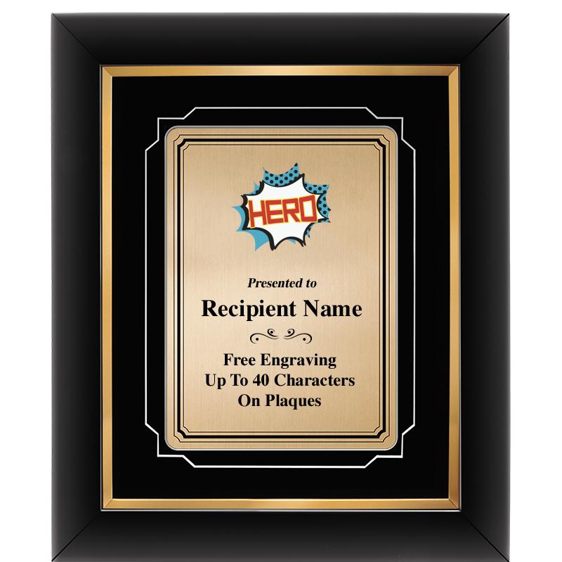 10x12 GOLD METAL PLT DECOR FRM