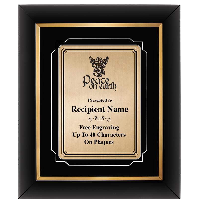 10x12 GOLD METAL PLT DECOR FRM