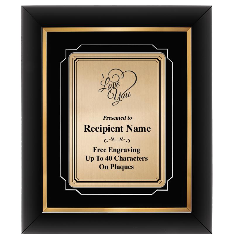 10x12 GOLD METAL PLT DECOR FRM