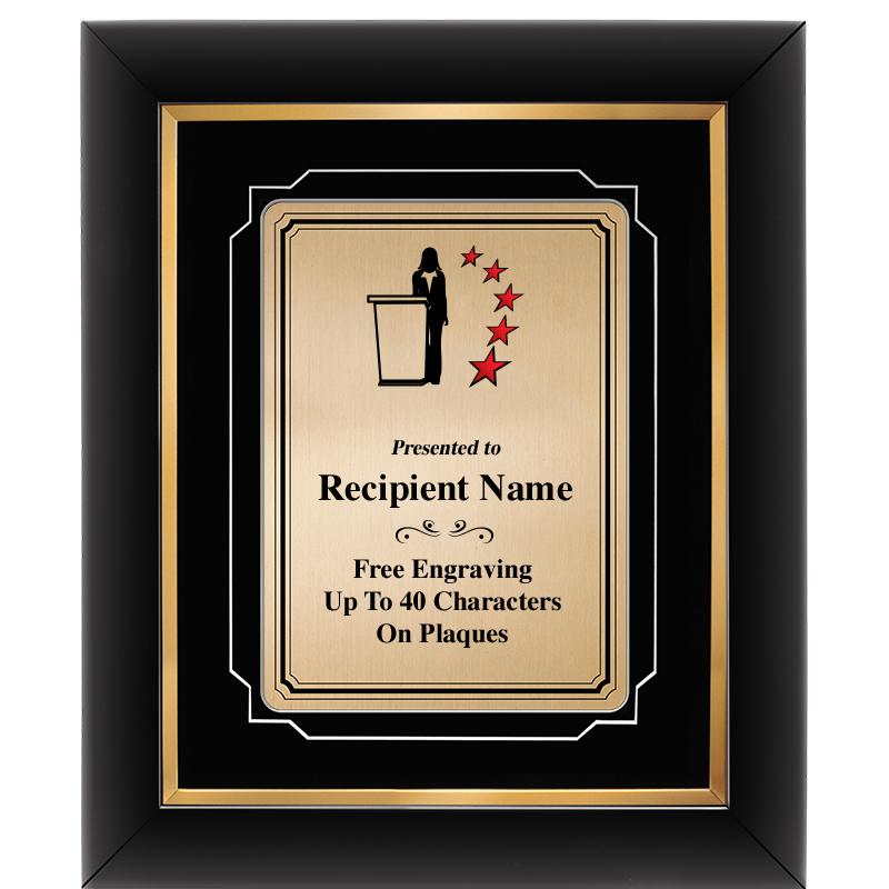 10x12 GOLD METAL PLT DECOR FRM