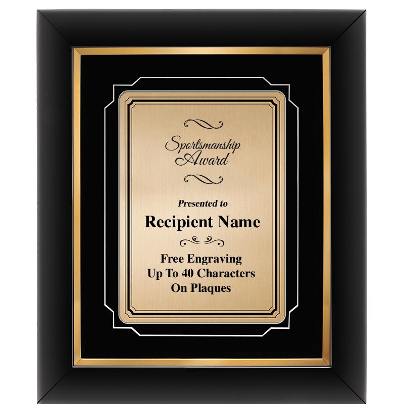 10x12 GOLD METAL PLT DECOR FRM