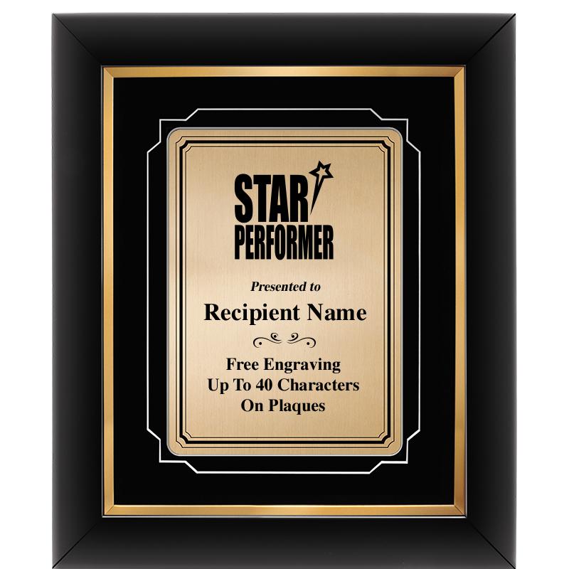 10x12 GOLD METAL PLT DECOR FRM