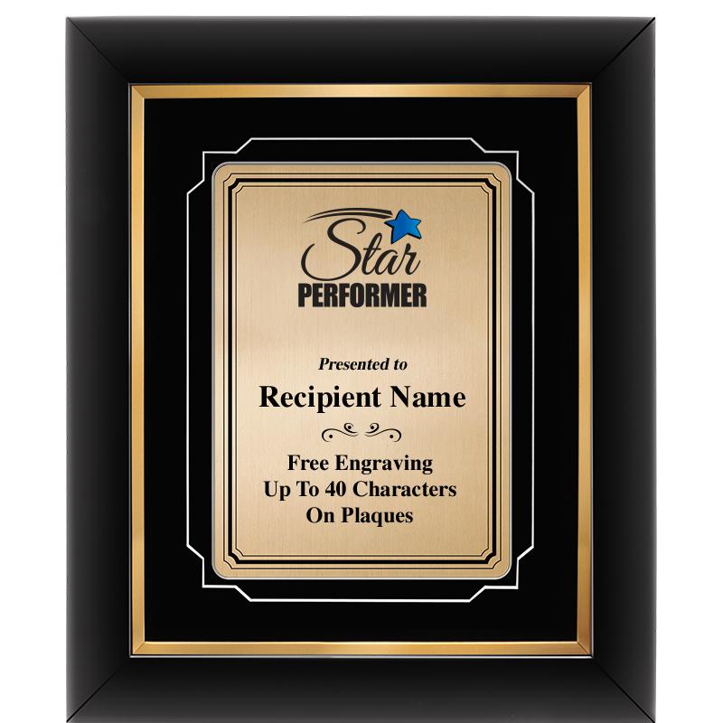 10x12 GOLD METAL PLT DECOR FRM