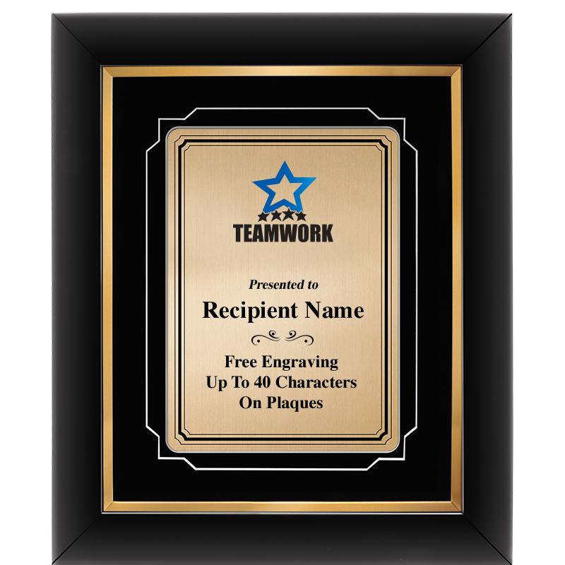 10x12 GOLD METAL PLT DECOR FRM