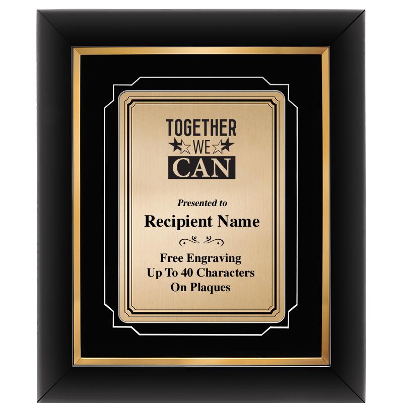 10x12 GOLD METAL PLT DECOR FRM