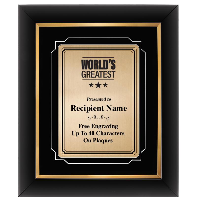 10x12 GOLD METAL PLT DECOR FRM