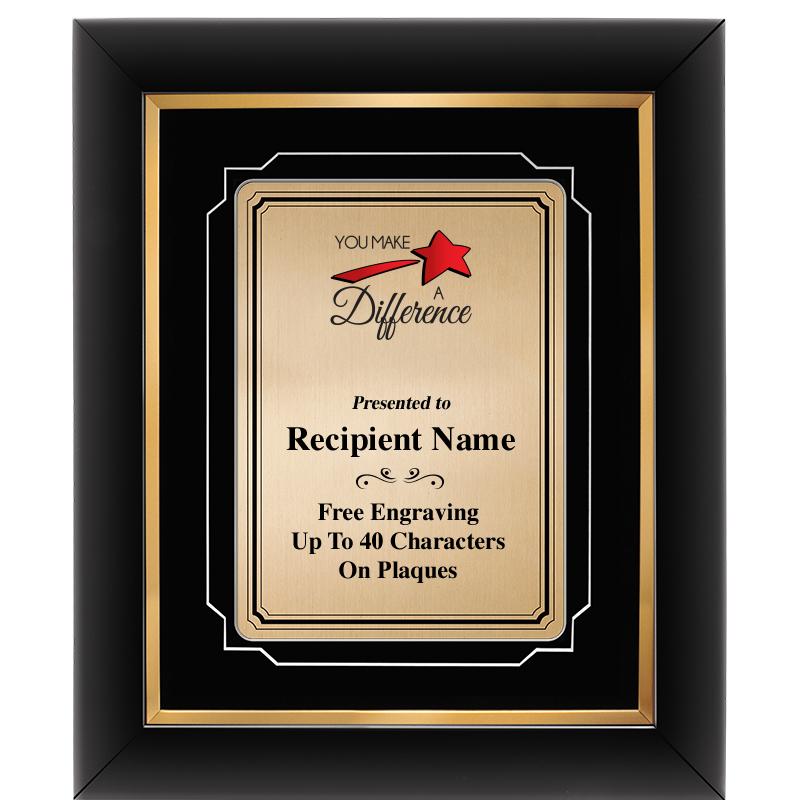 10x12 GOLD METAL PLT DECOR FRM