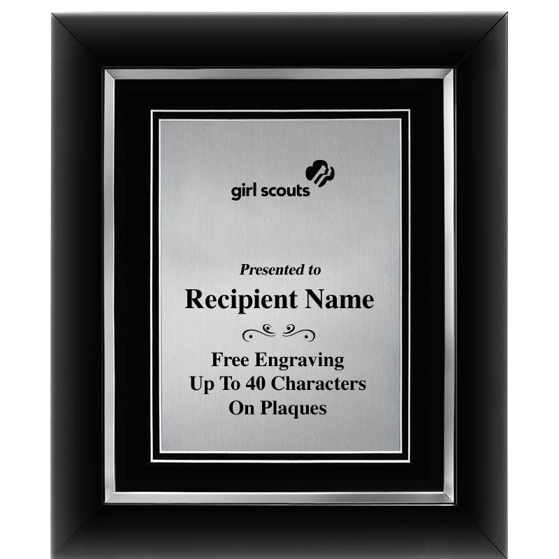 10"Wx12"H SLVR DECOR FRAME PLQ