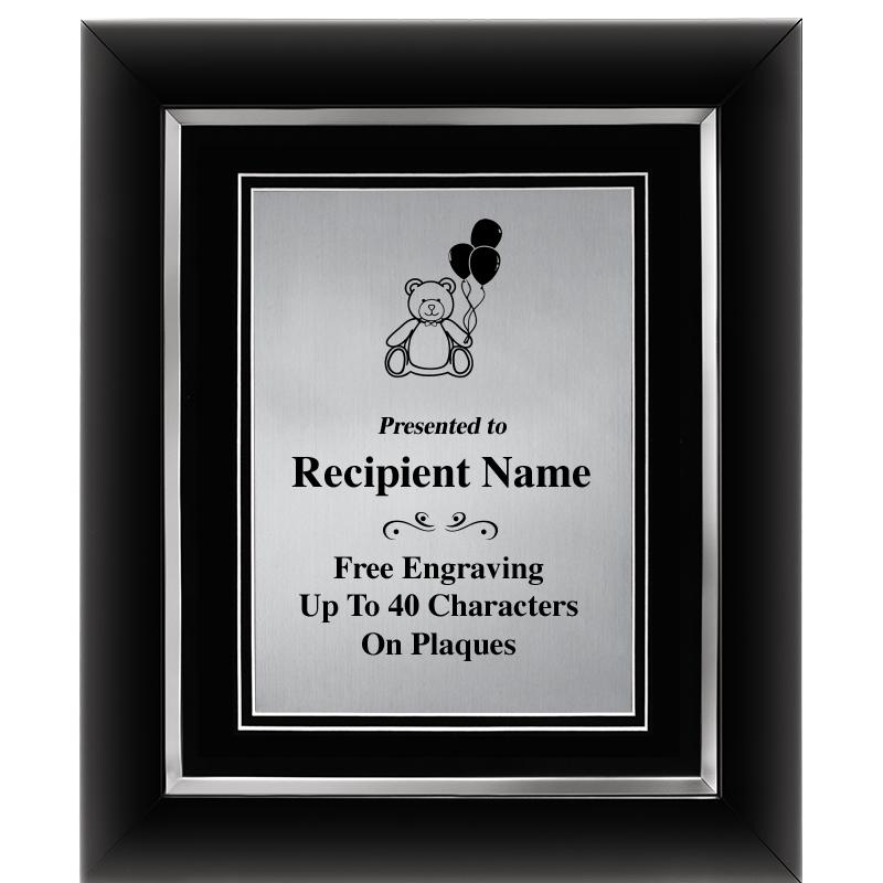 10"Wx12"H SLVR DECOR FRAME PLQ