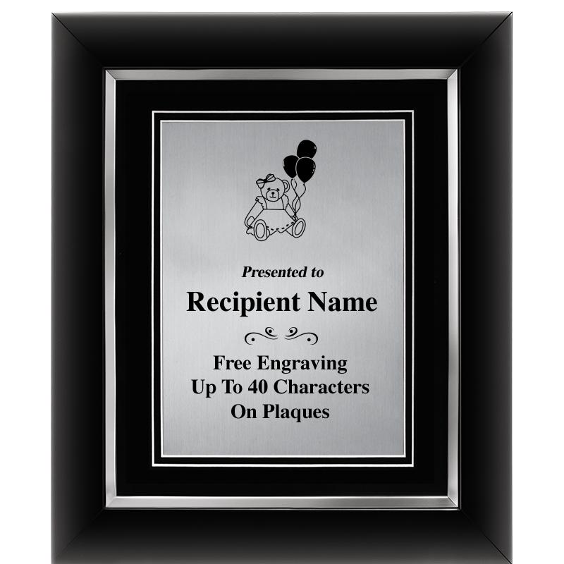 10"Wx12"H SLVR DECOR FRAME PLQ