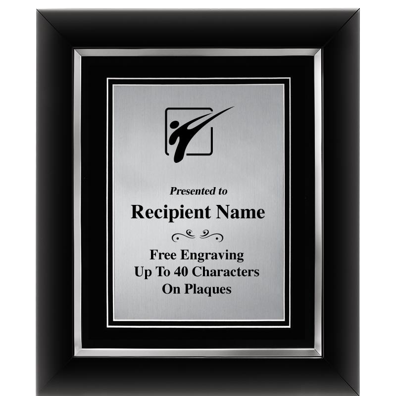 10"Wx12"H SLVR DECOR FRAME PLQ