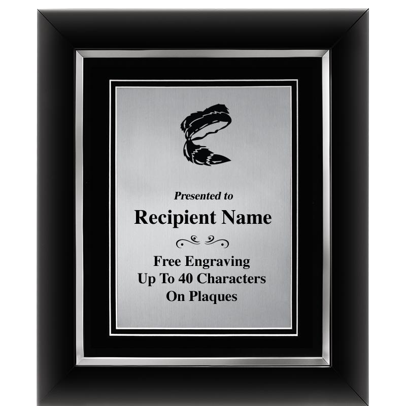 10"Wx12"H SLVR DECOR FRAME PLQ