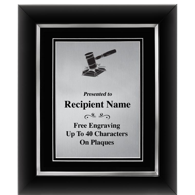 10"Wx12"H SLVR DECOR FRAME PLQ