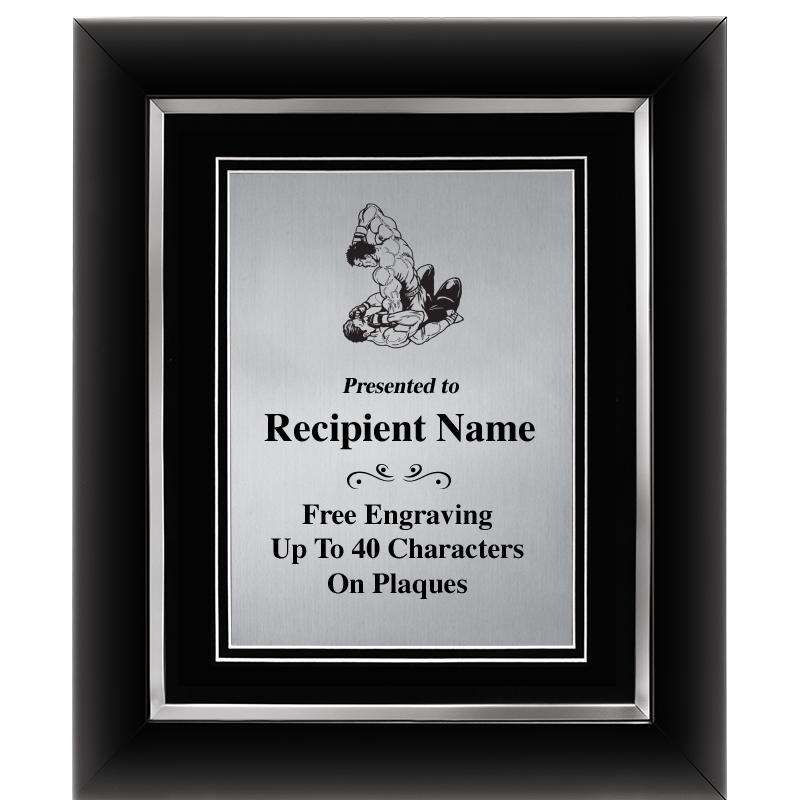 10"Wx12"H SLVR DECOR FRAME PLQ