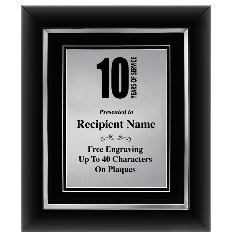 10"Wx12"H SLVR DECOR FRAME PLQ