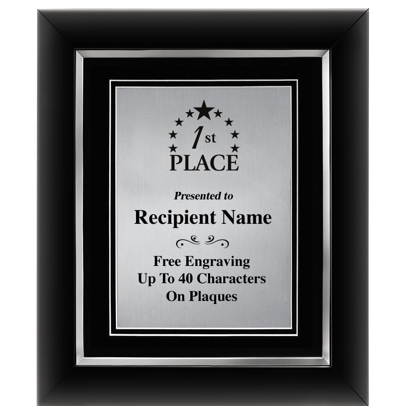 10"Wx12"H SLVR DECOR FRAME PLQ