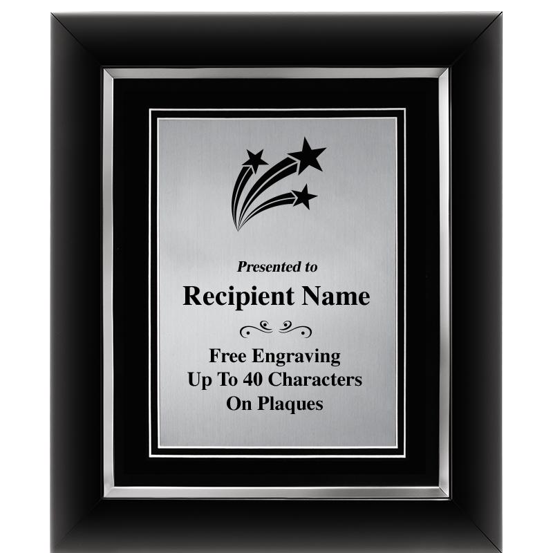 10"Wx12"H SLVR DECOR FRAME PLQ