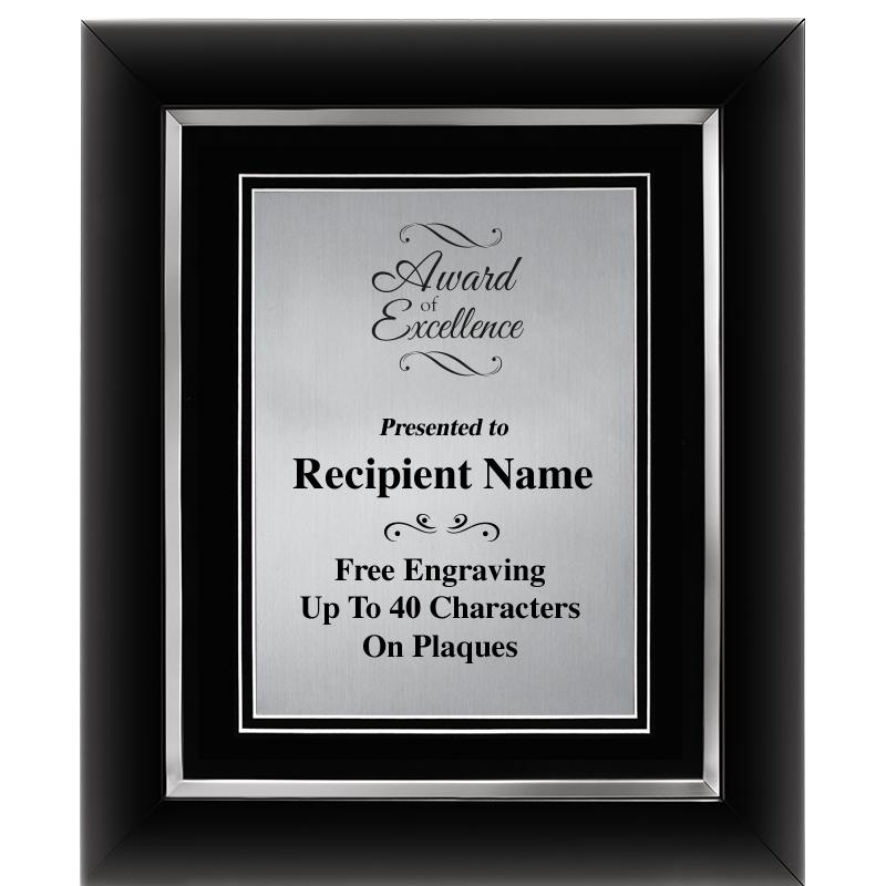 10"Wx12"H SLVR DECOR FRAME PLQ