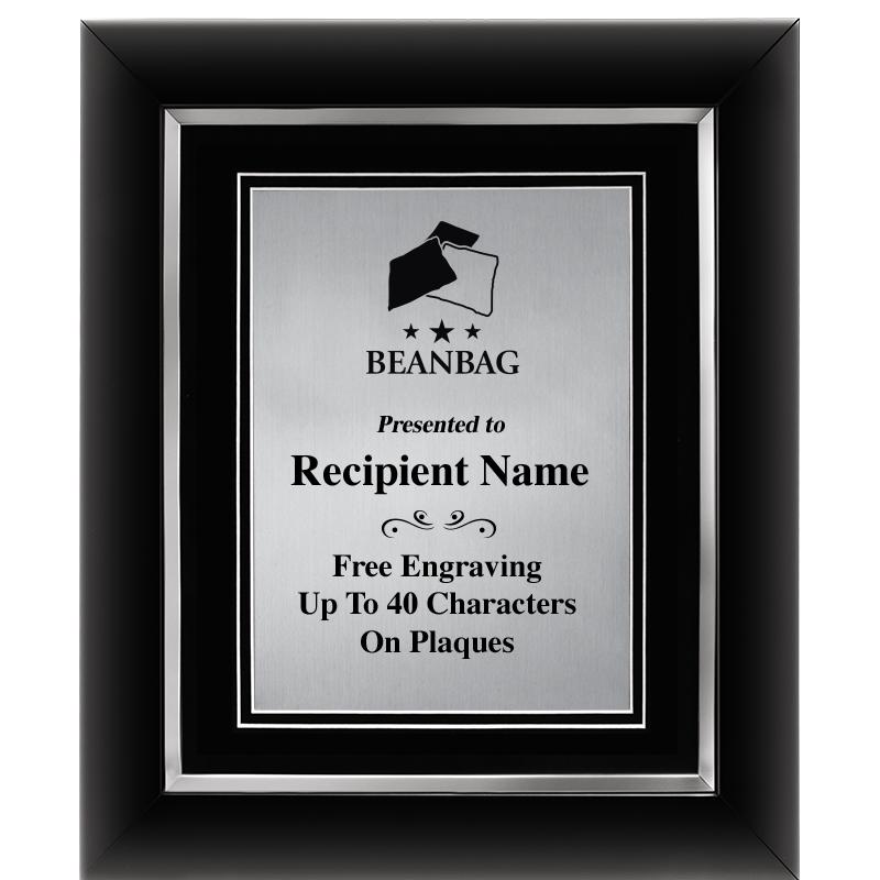 10"Wx12"H SLVR DECOR FRAME PLQ