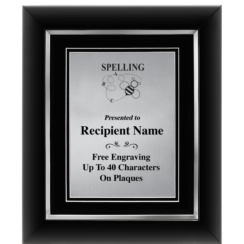 10"Wx12"H SLVR DECOR FRAME PLQ