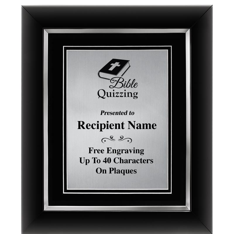 10"Wx12"H SLVR DECOR FRAME PLQ